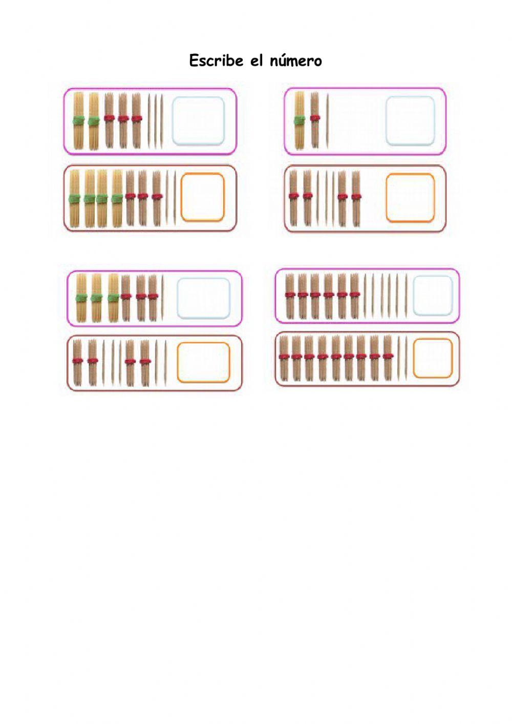 Numeración centenas
