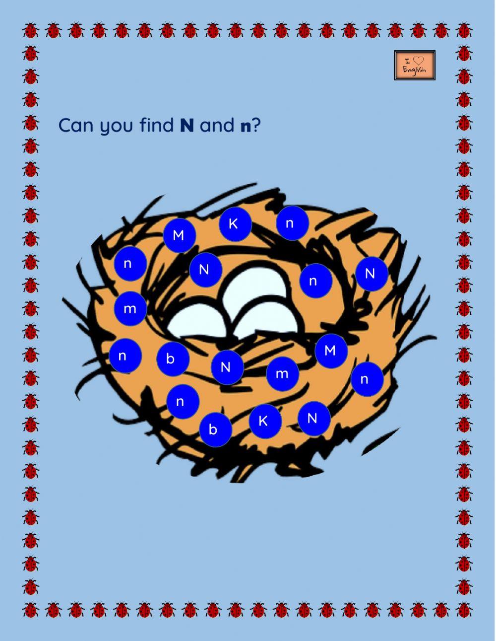 Letter N recognition