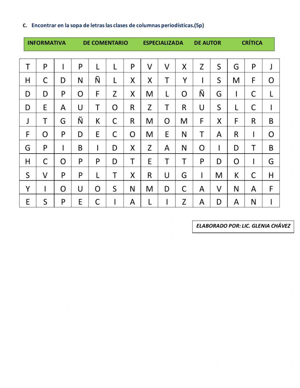 La columna periodística