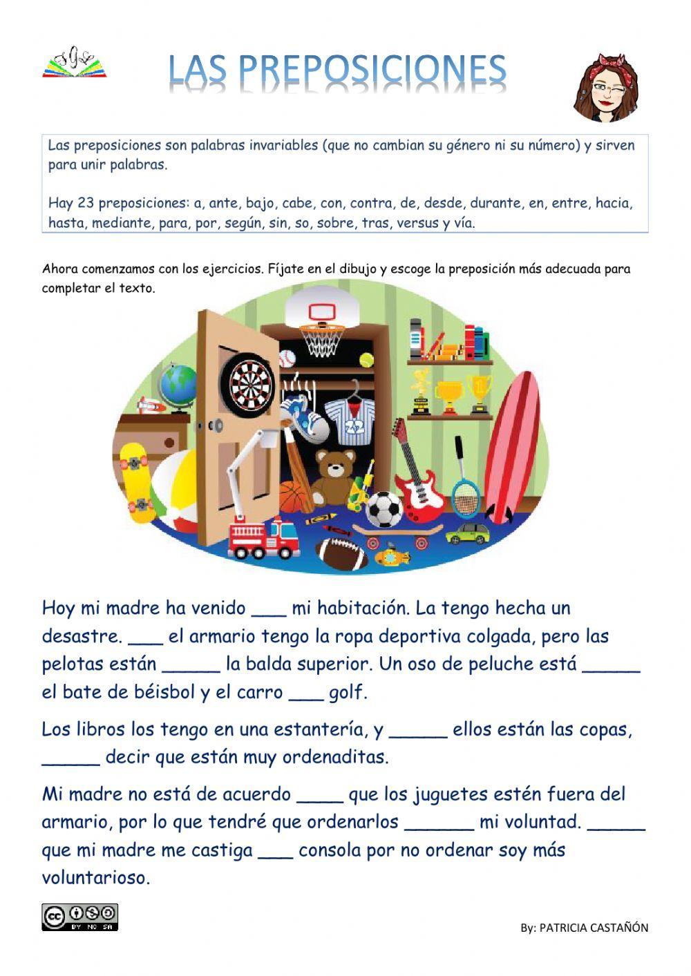 Preposiciones Preposiciones