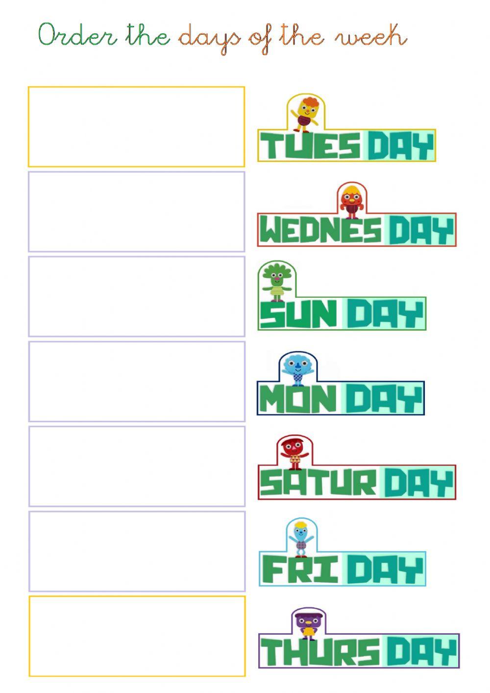 Days of the week