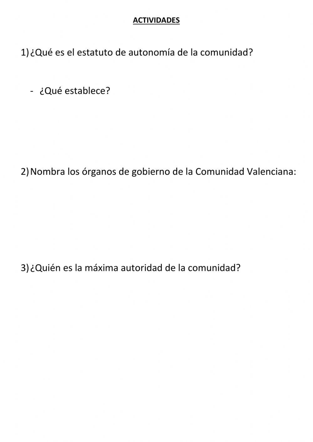 Población en Comunidad Valenciana