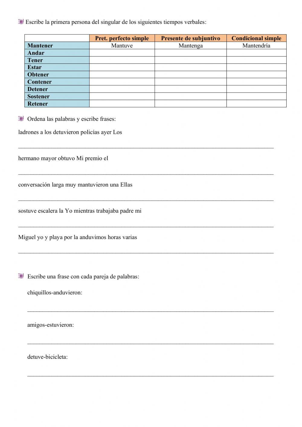 Ortografía. V en infinitivos sin b ni v