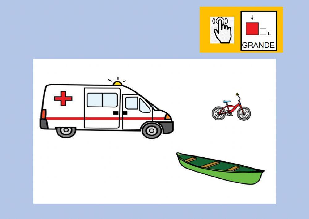 Busca el transporte grande