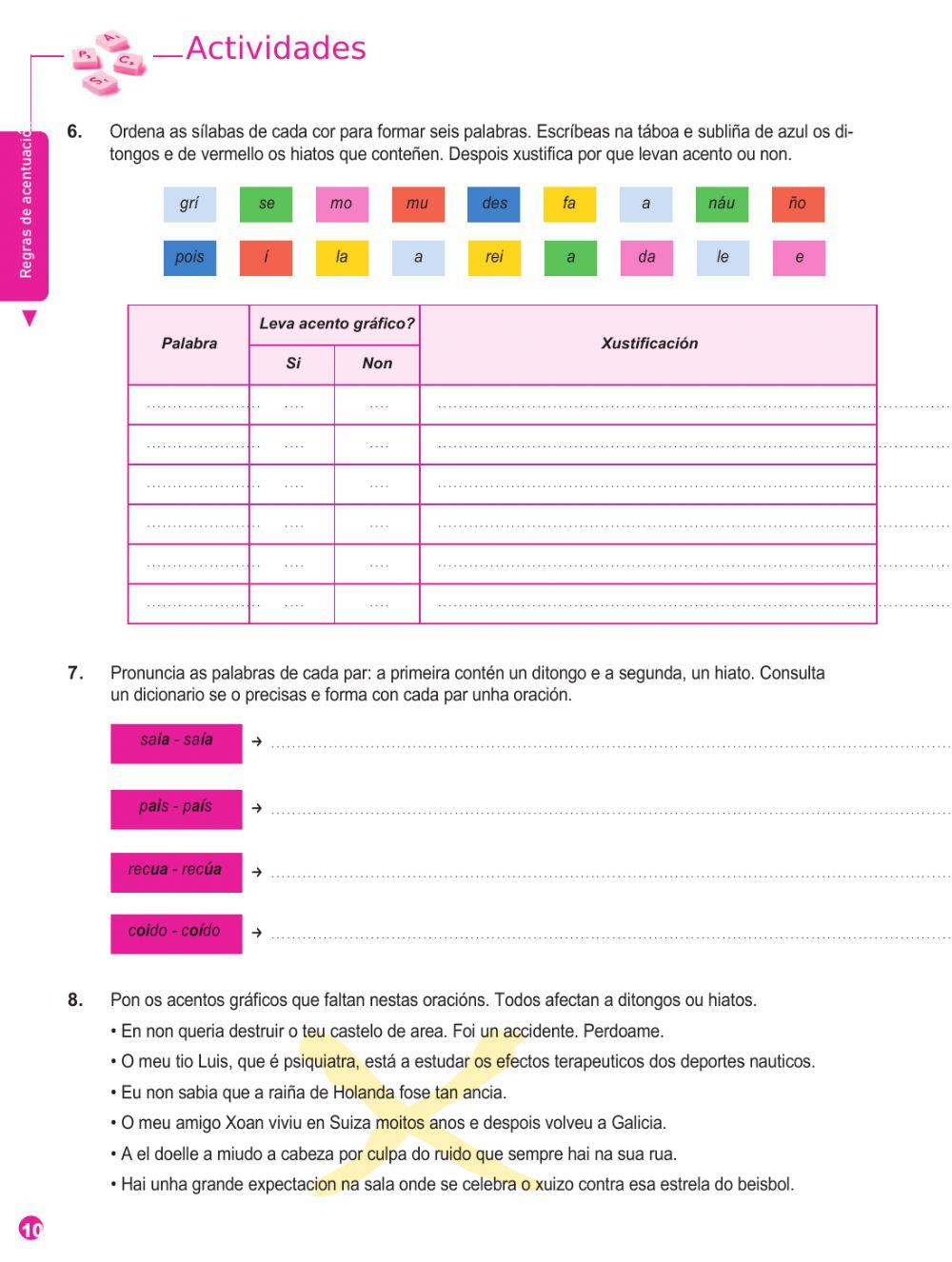 Acentuación diacrítica