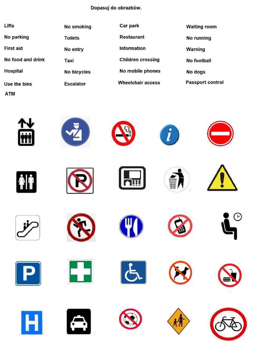 Signs and symbols