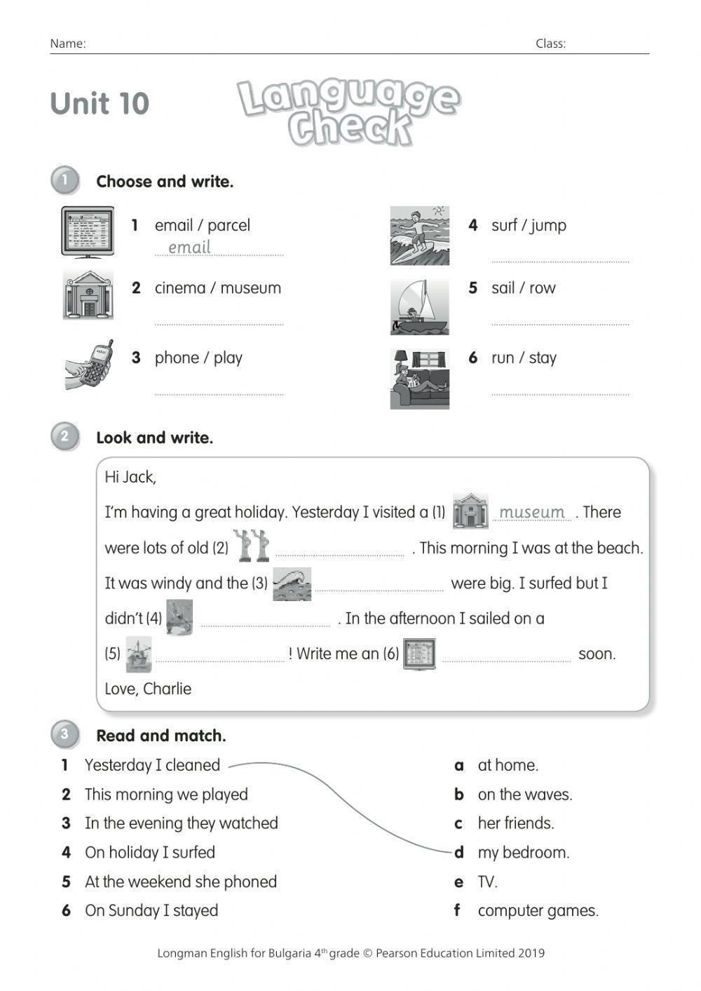 Past Simple Tense and Vocabulary