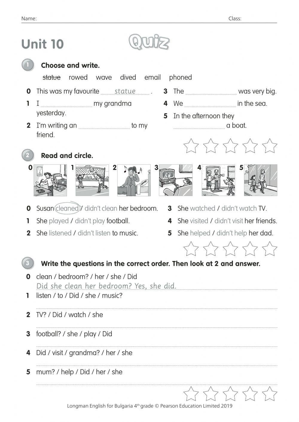 Past Simple Tense and Vocabulary