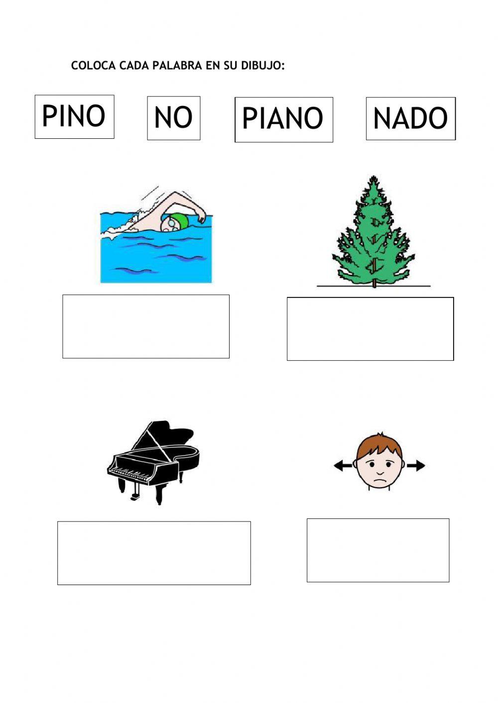 Ejercicios lectoescritura silábica