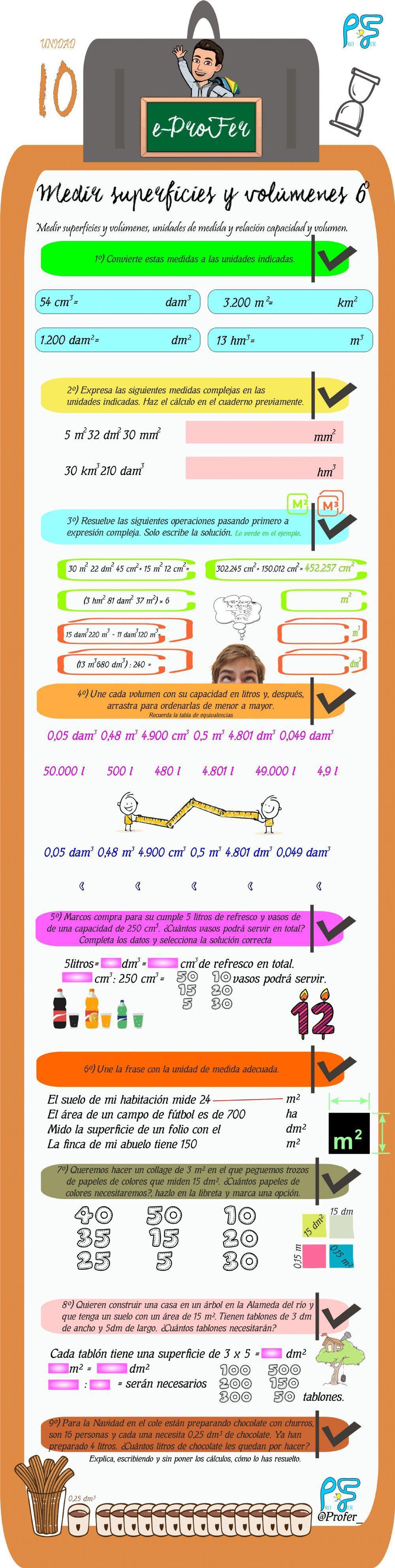 Medir Superficies y Volúmenes