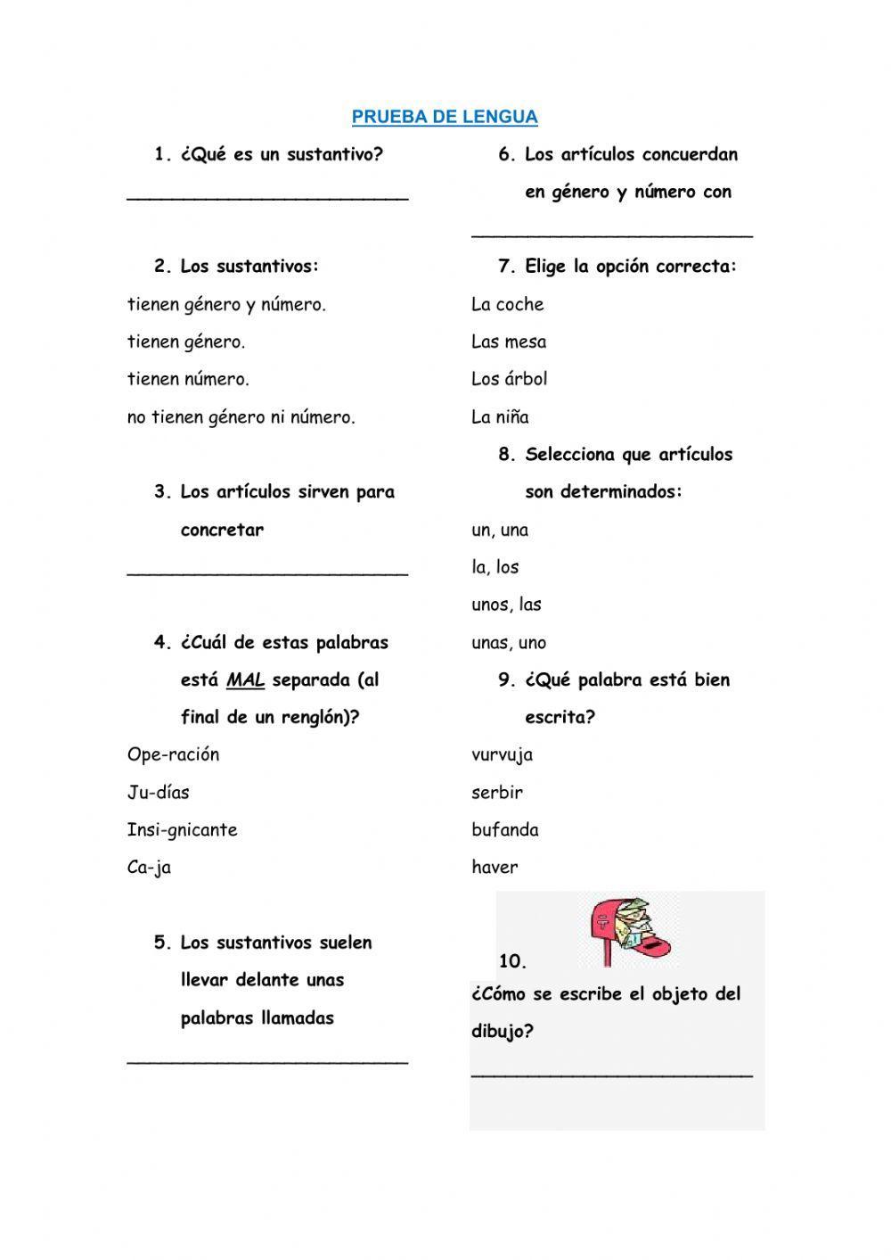 Lengua 3º y 4º
