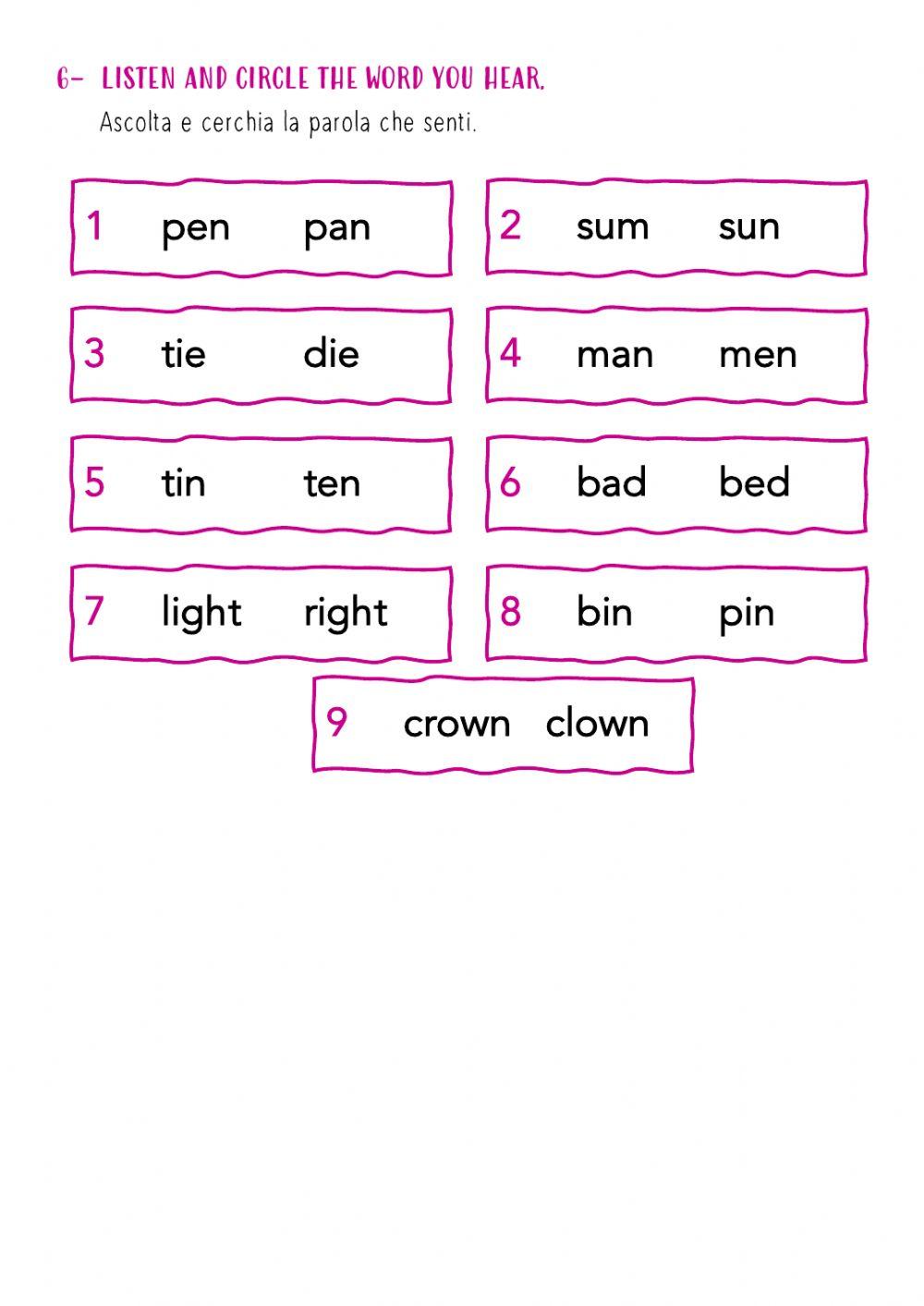 The alphabet The alphabet