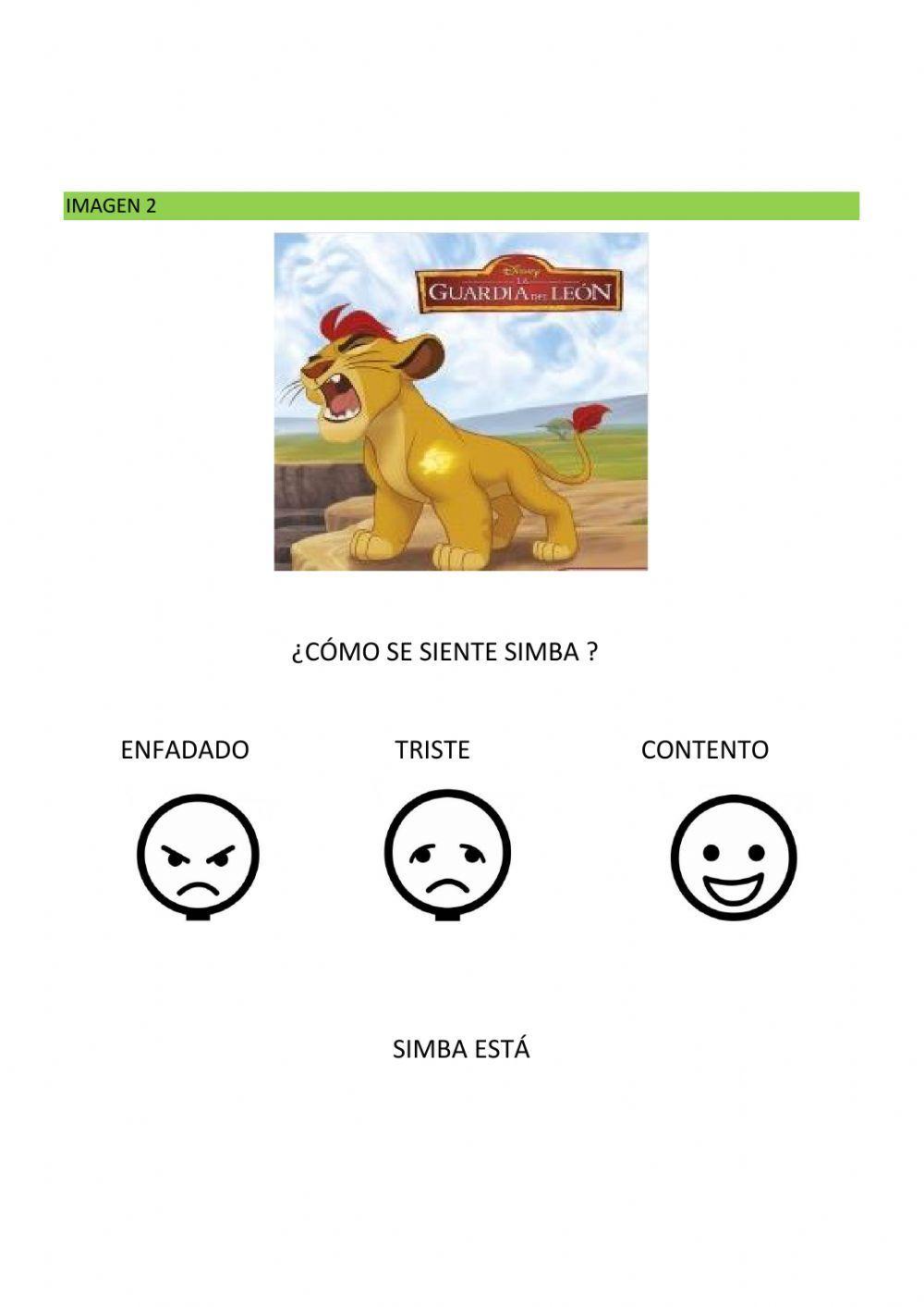 SEÑALA LAS EMOCIONES DE LA GUARDIA DEL LEÓN