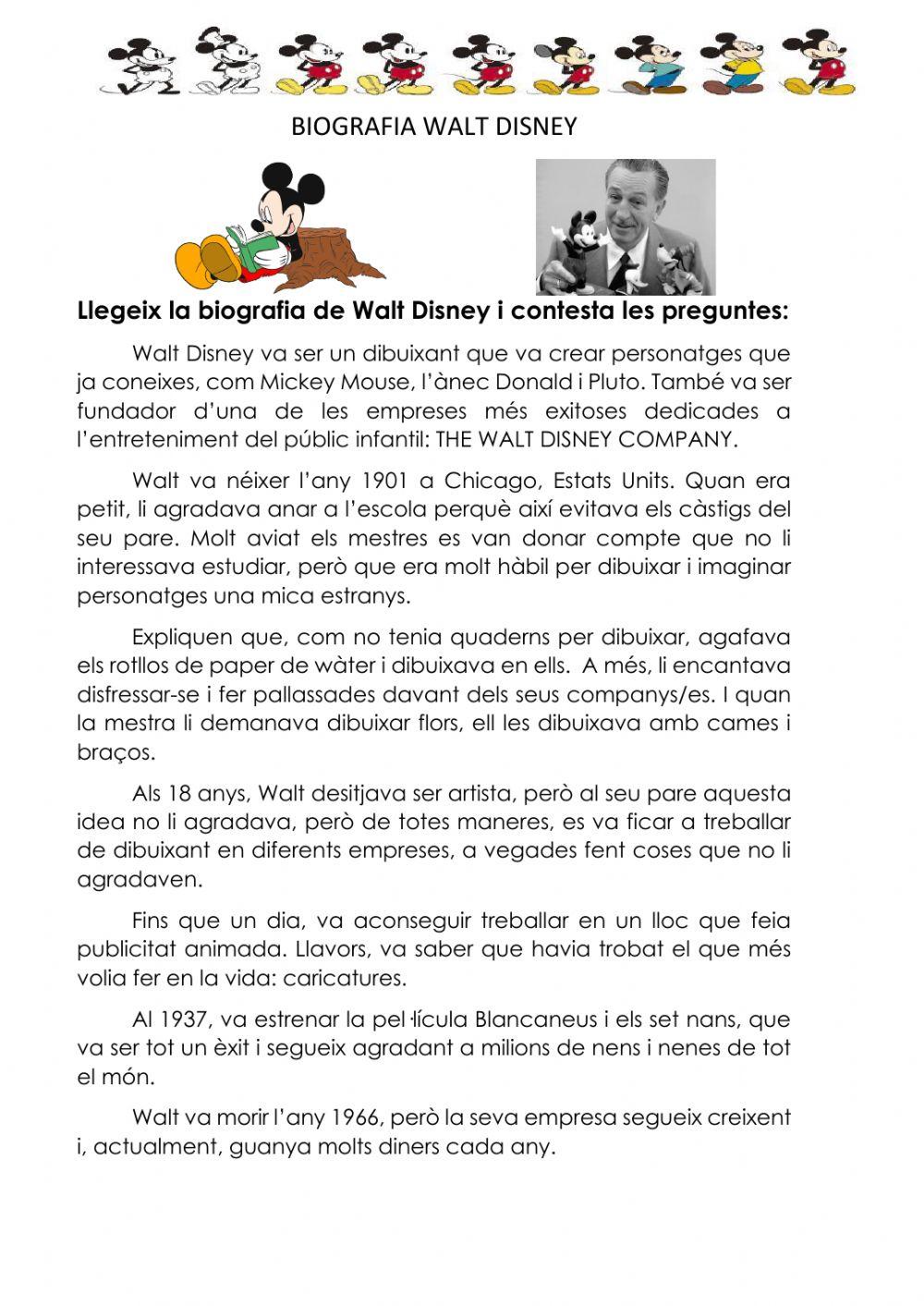 Comprensió lectora: biografia