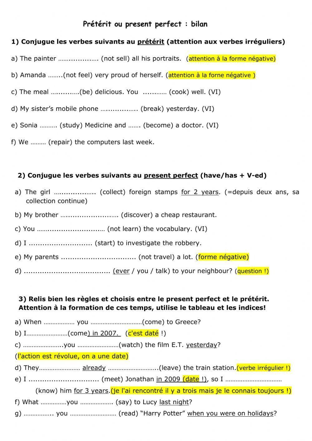 How to write a biography : let's practise (methodology and grammar)