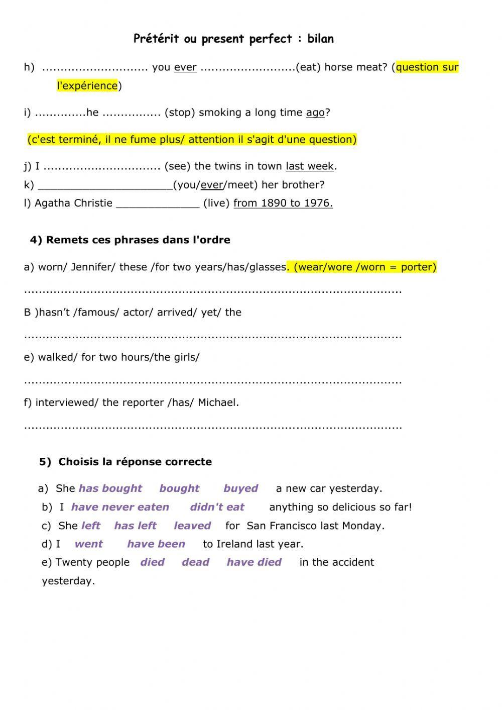 How to write a biography : let's practise (methodology and grammar)