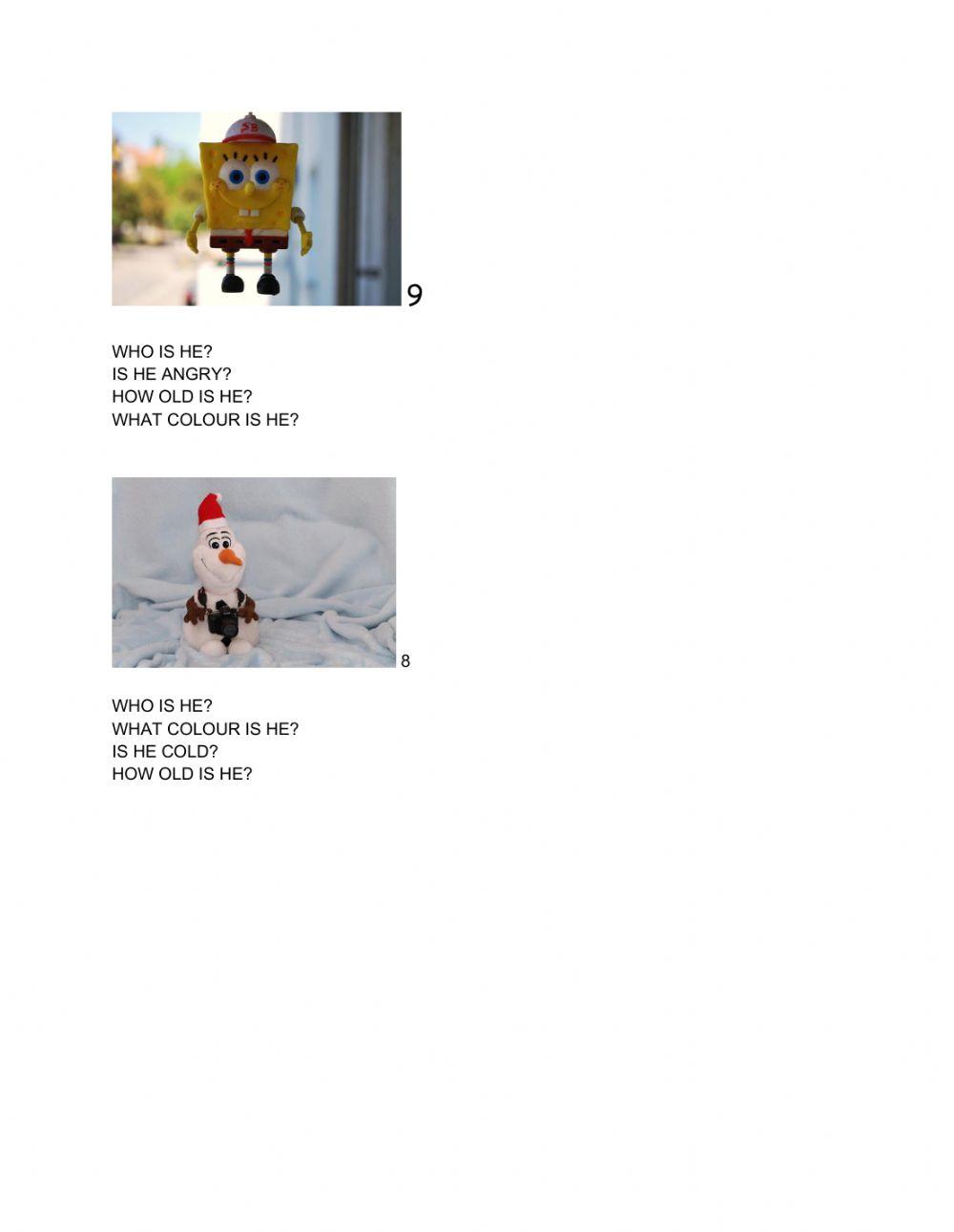 Revision colour age feelings