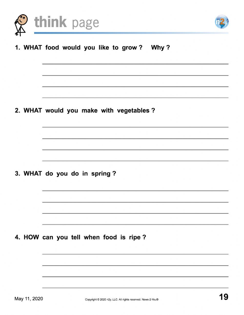 News To You Growing Food At Home Level 3 and 4