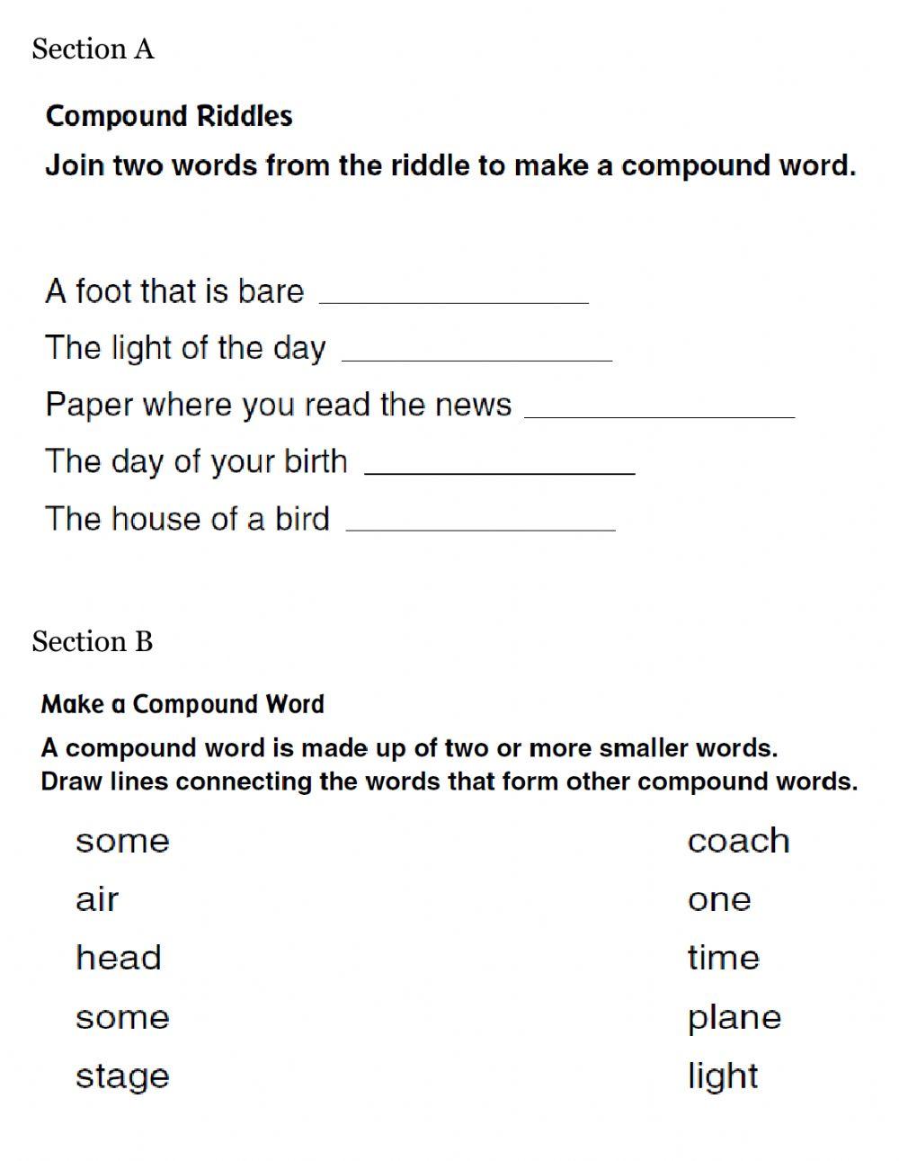 Spelling Compound Words