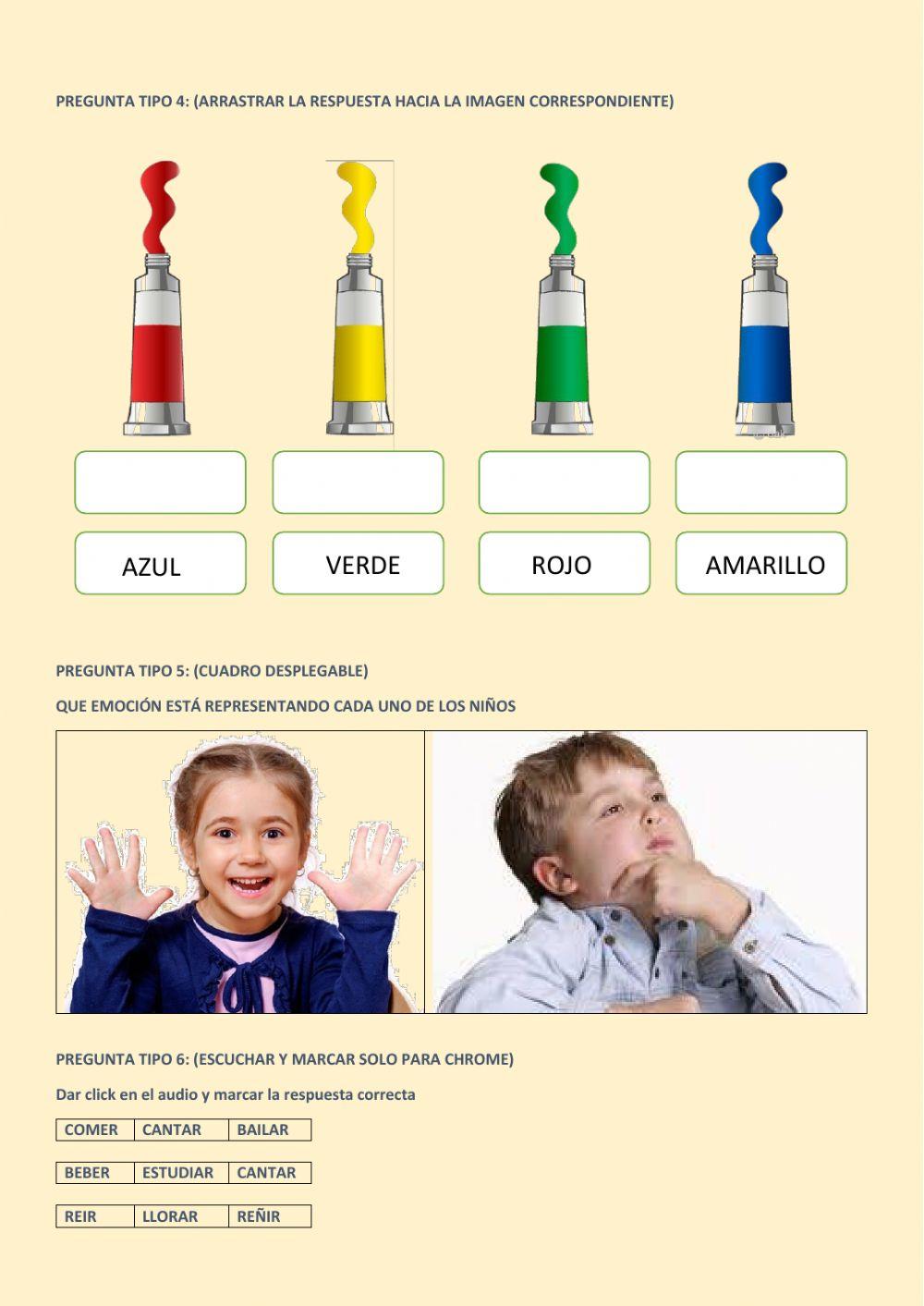 Sesión de fichas interactivas