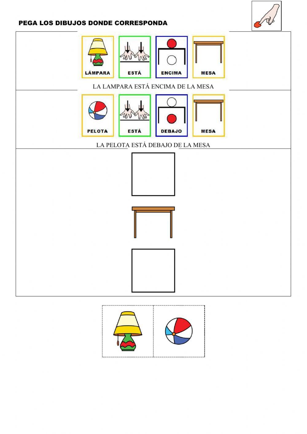 ¿Donde está cada objeto?