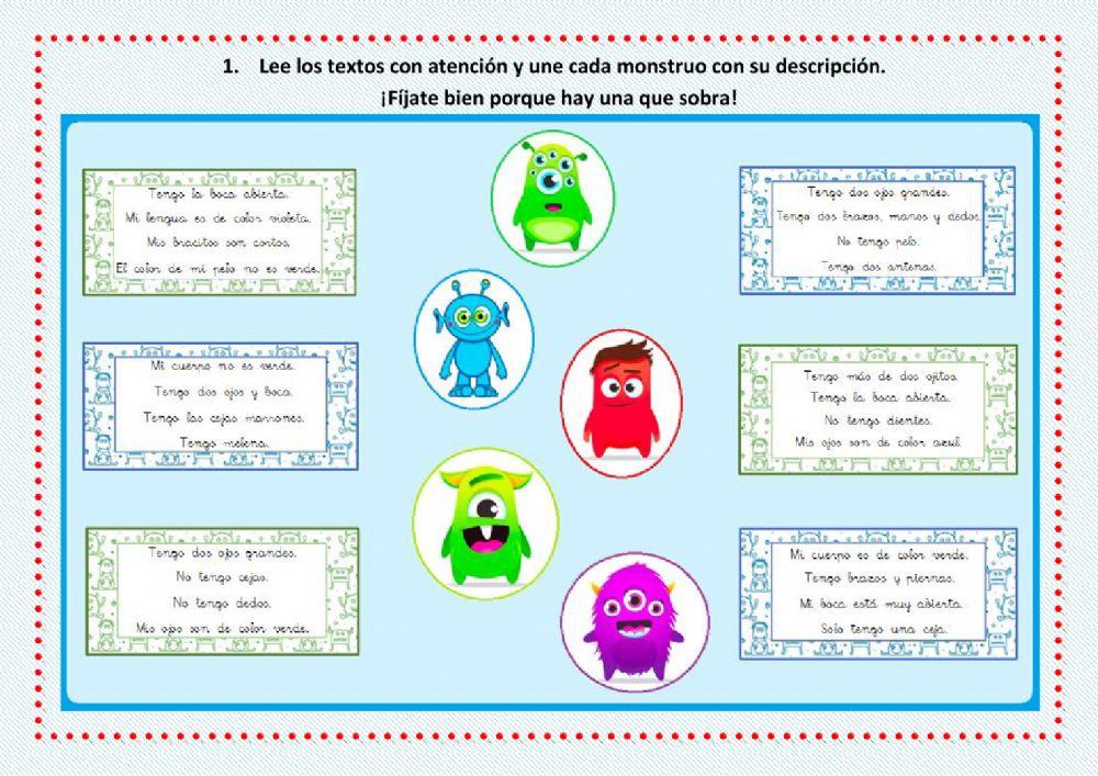 Lectura comprensiva - Descripciones