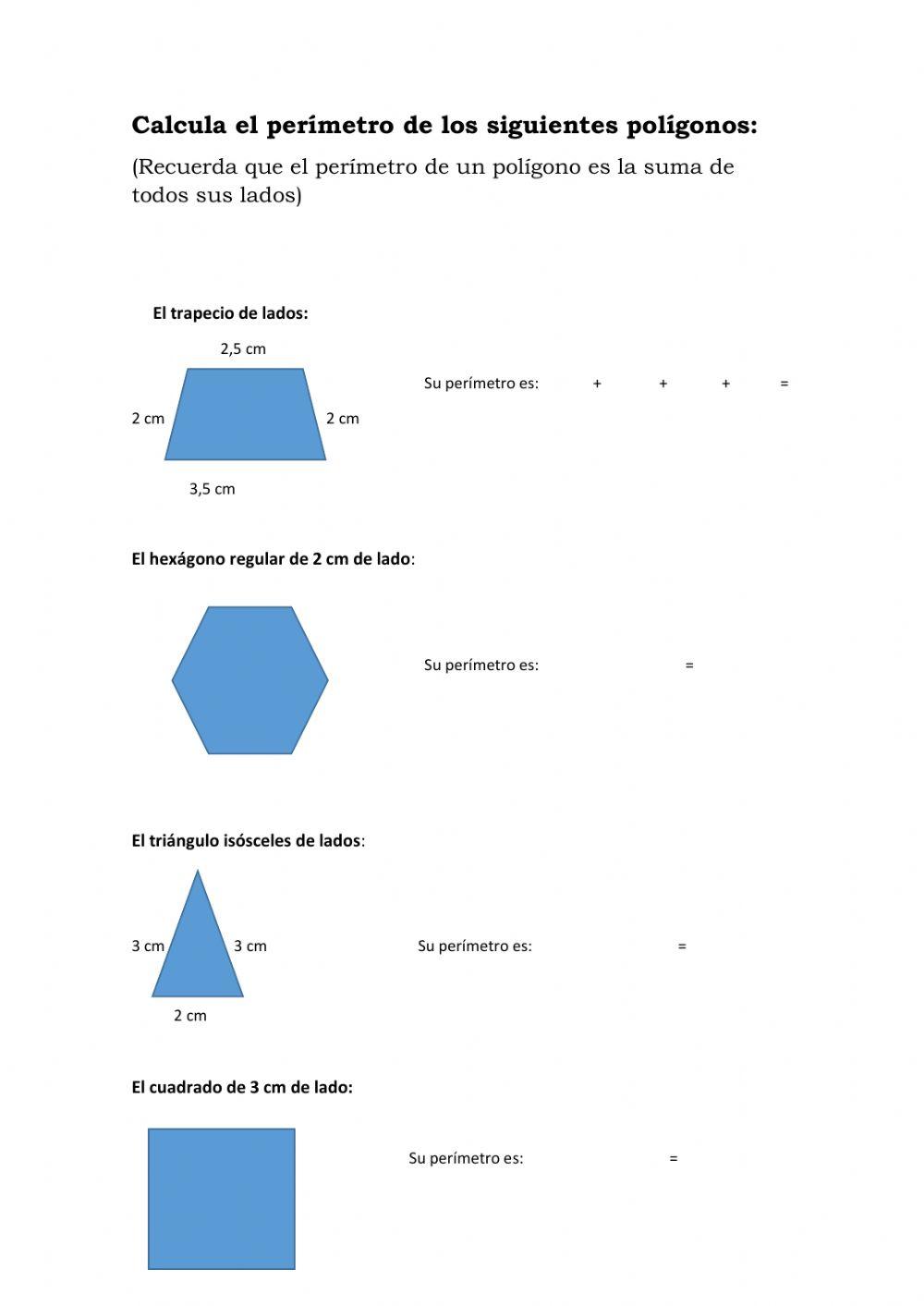 Calcular el perímetro