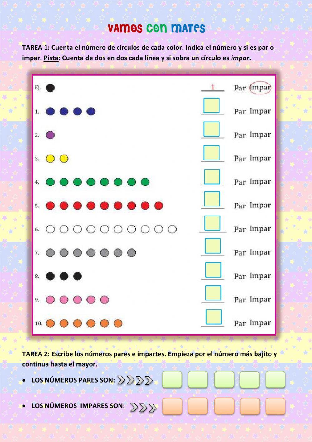 Números pares e impares Números pares e impares