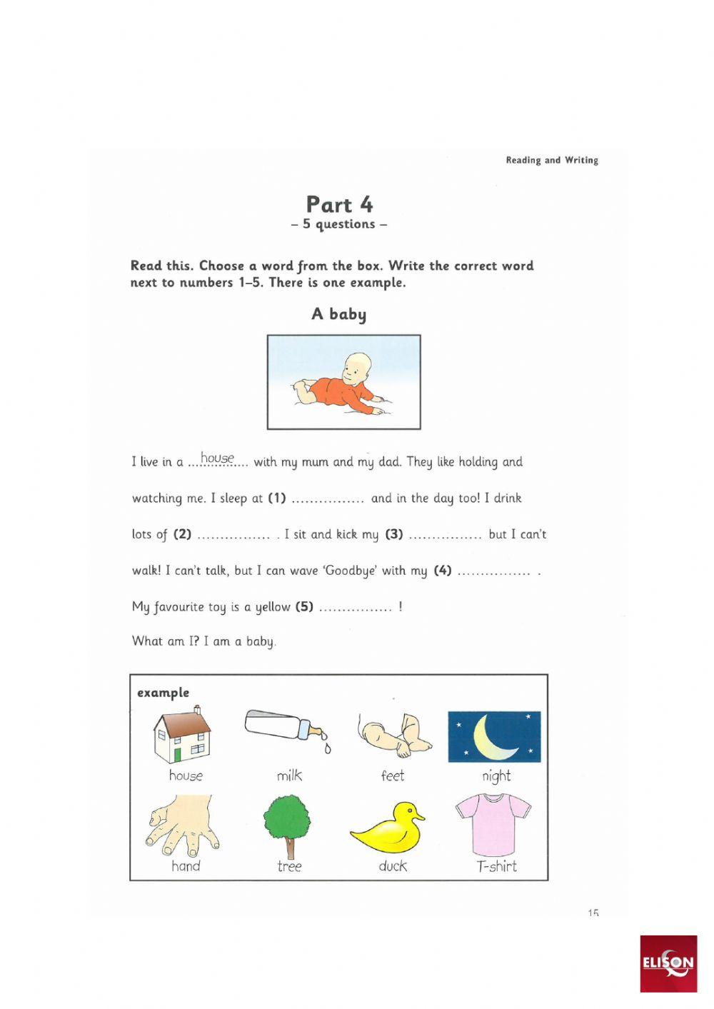 La1 3rd term - reading test 1