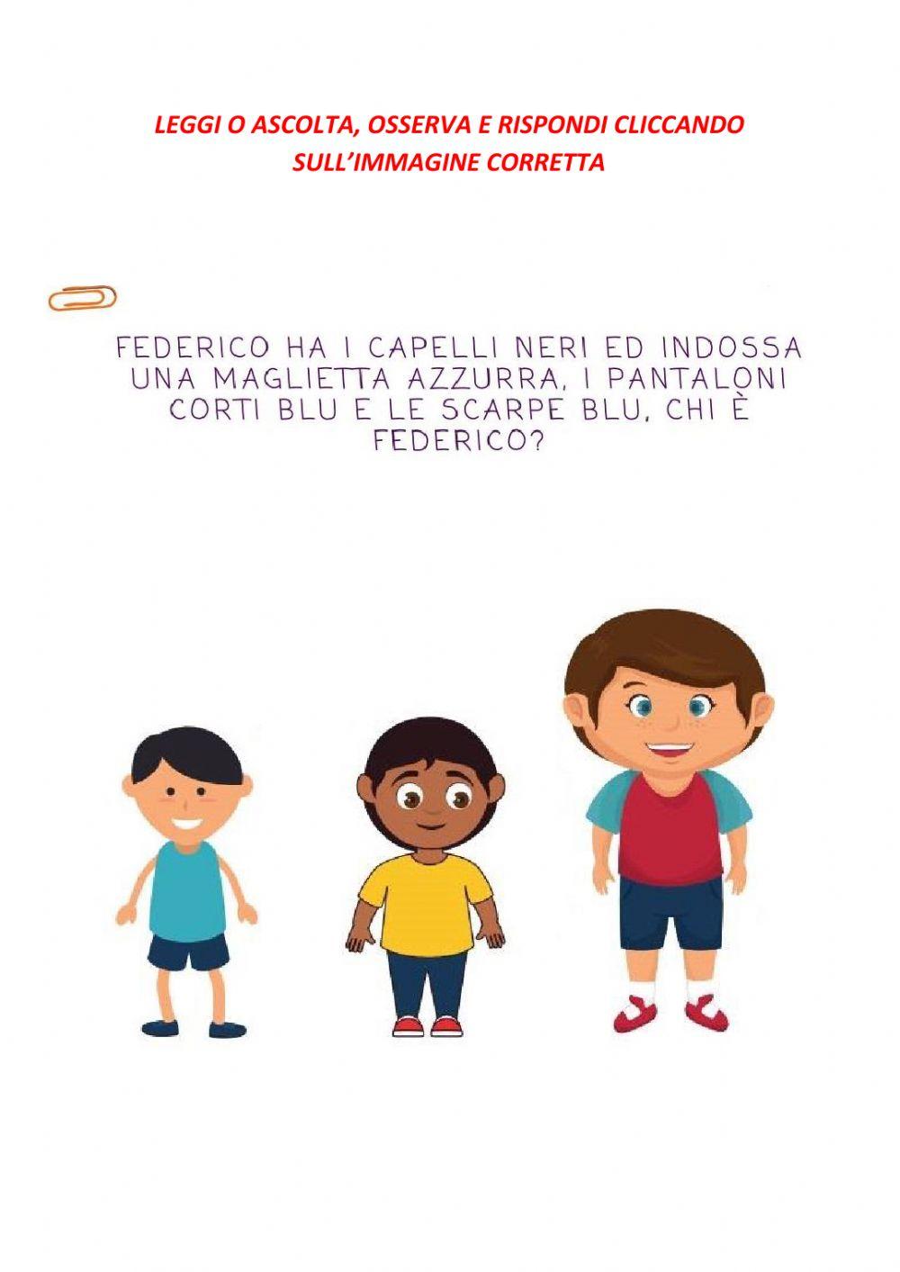 Comprensione con immagini