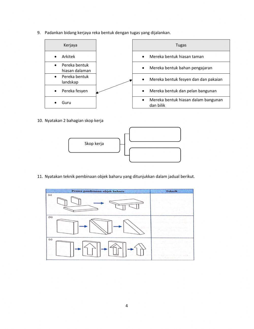 Latihan Pengukuhan 1 : RBT tingkatan  1