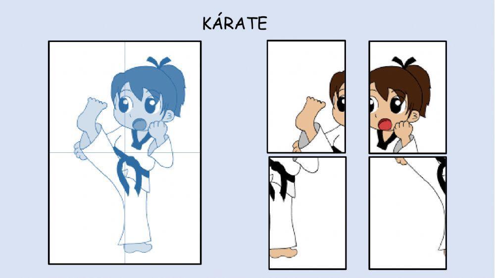 Puzzles de los deportes 4 fichas