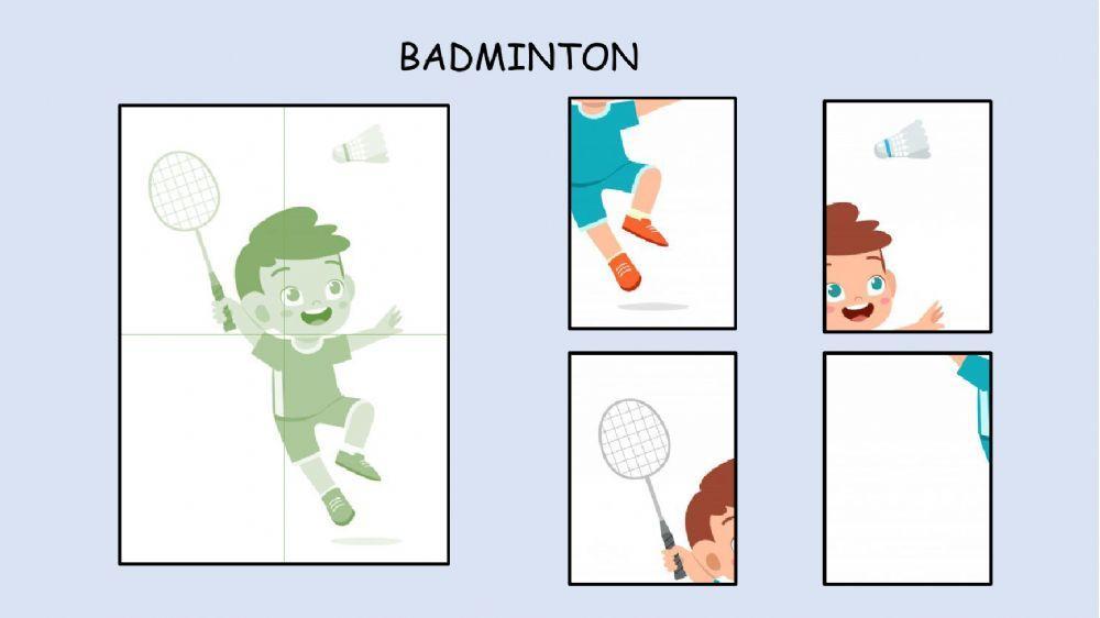 Puzzles de los deportes 4 fichas