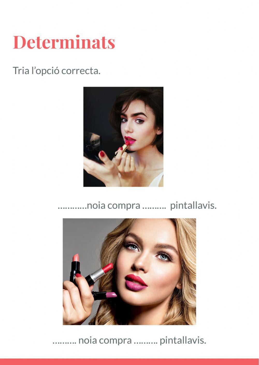 Escrivim frases en català: Determinants