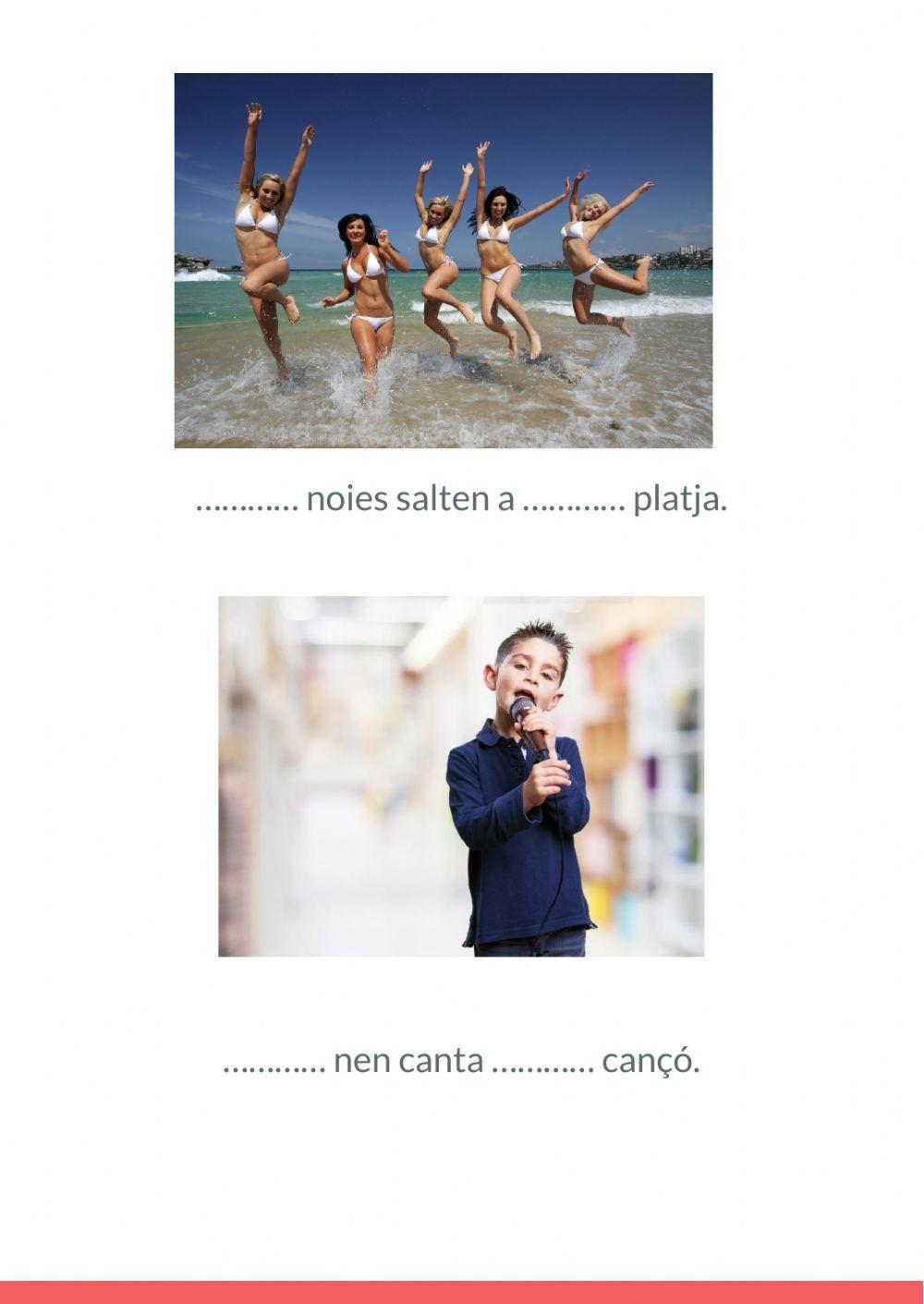 Escrivim frases en català: Determinants