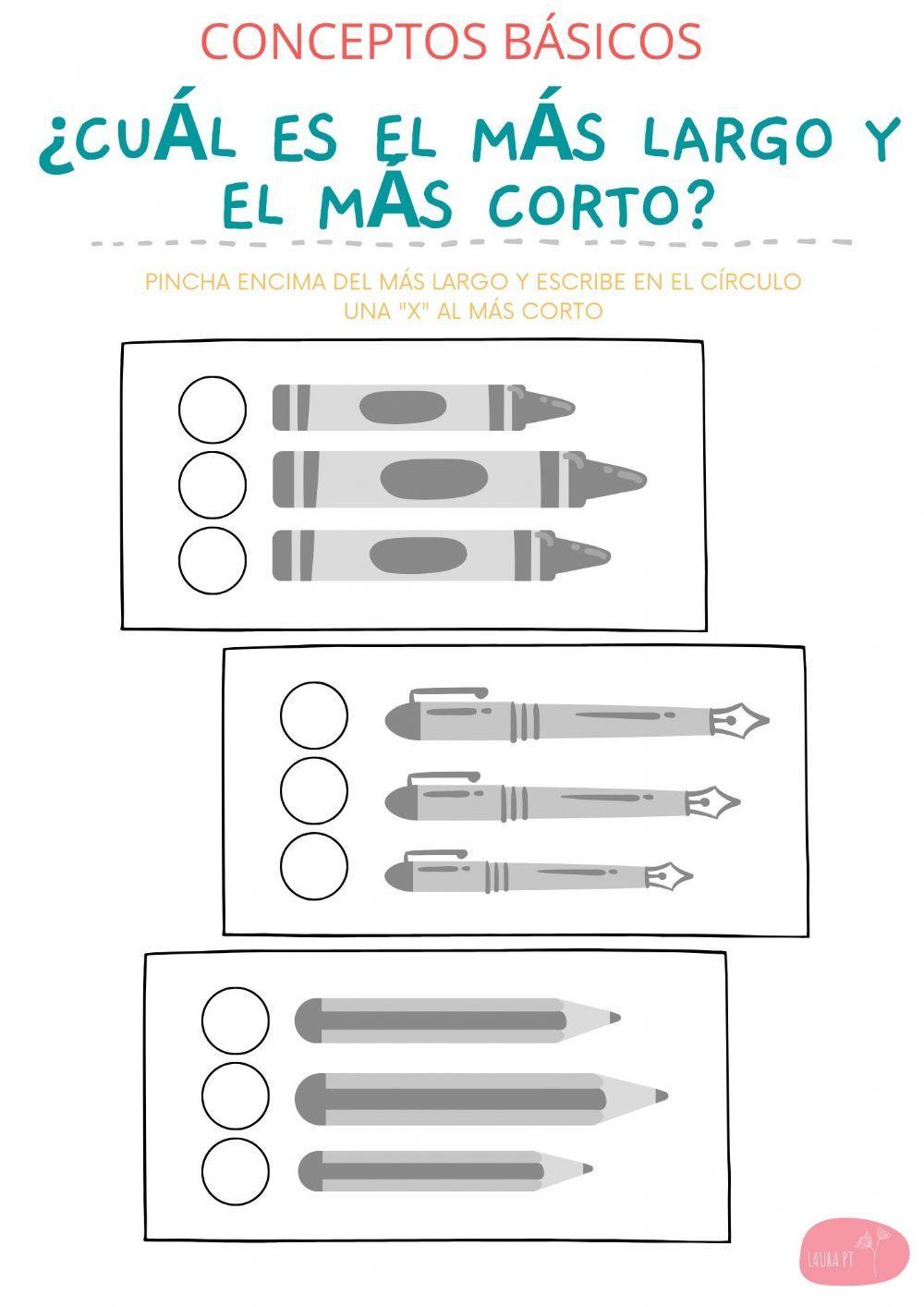más largo-más corto más largo-más corto