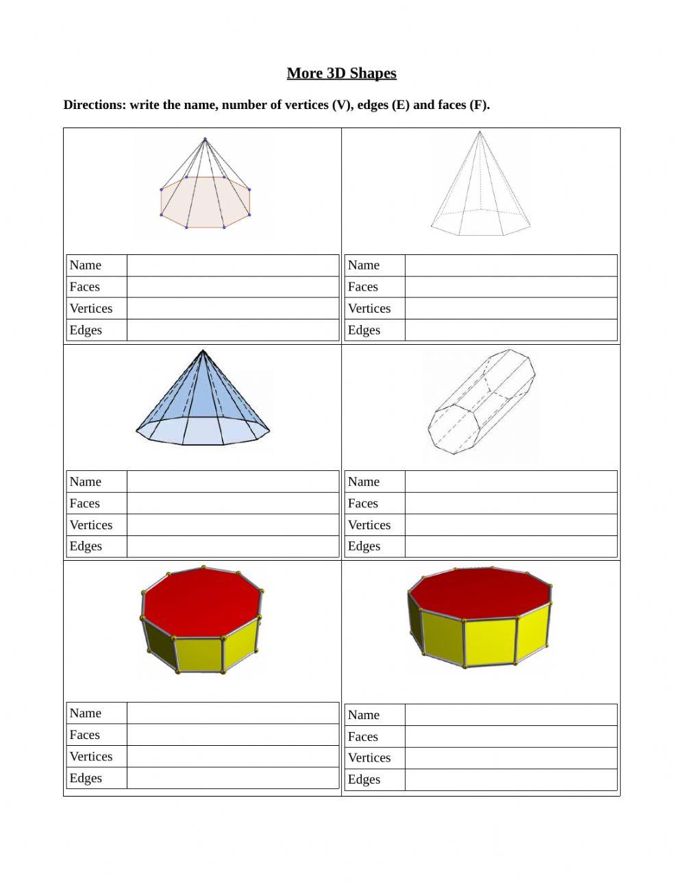 Larger 3D Prisms and Pyramids