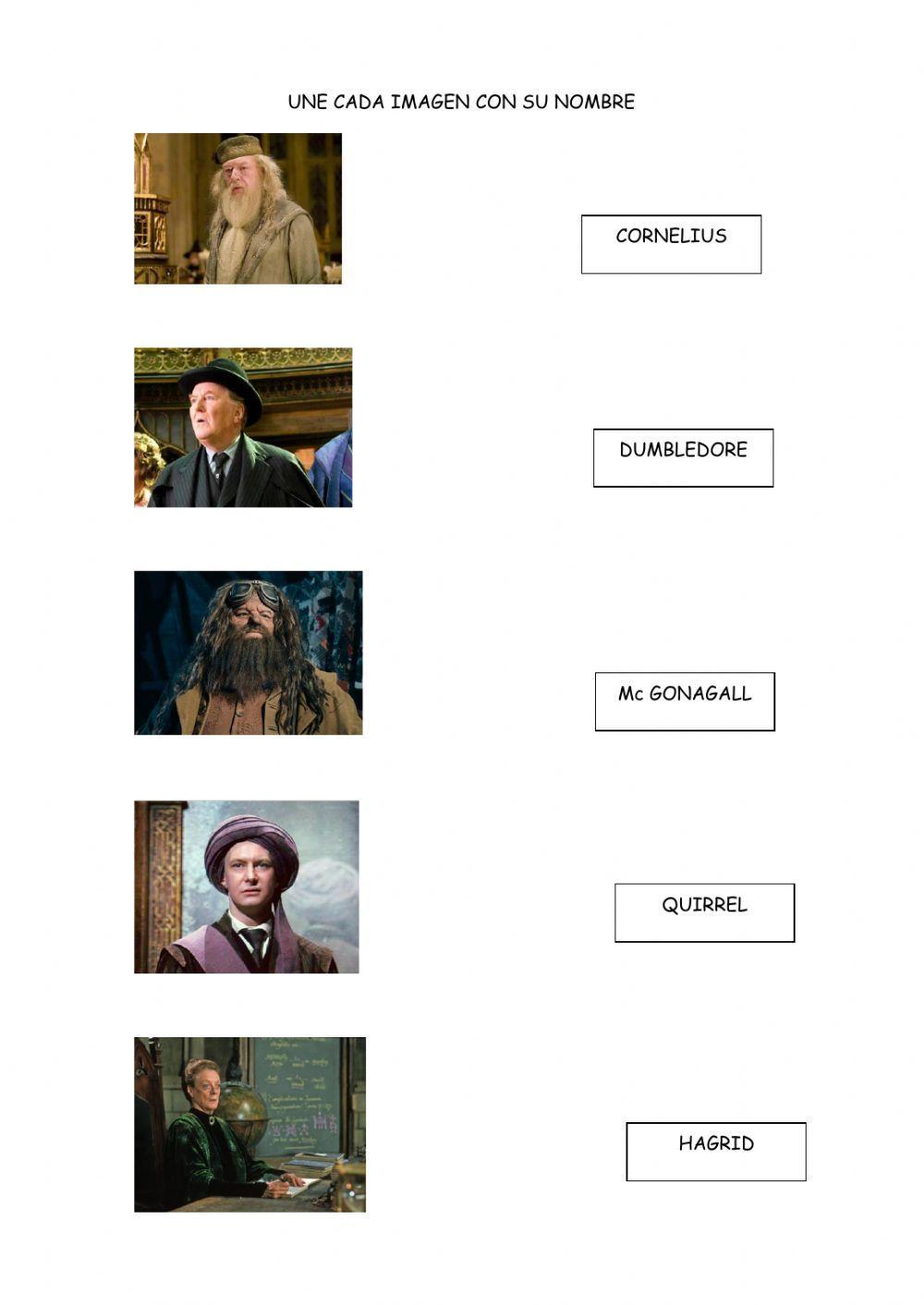 UNE CADA IMAGEN CON SU NOMBRE