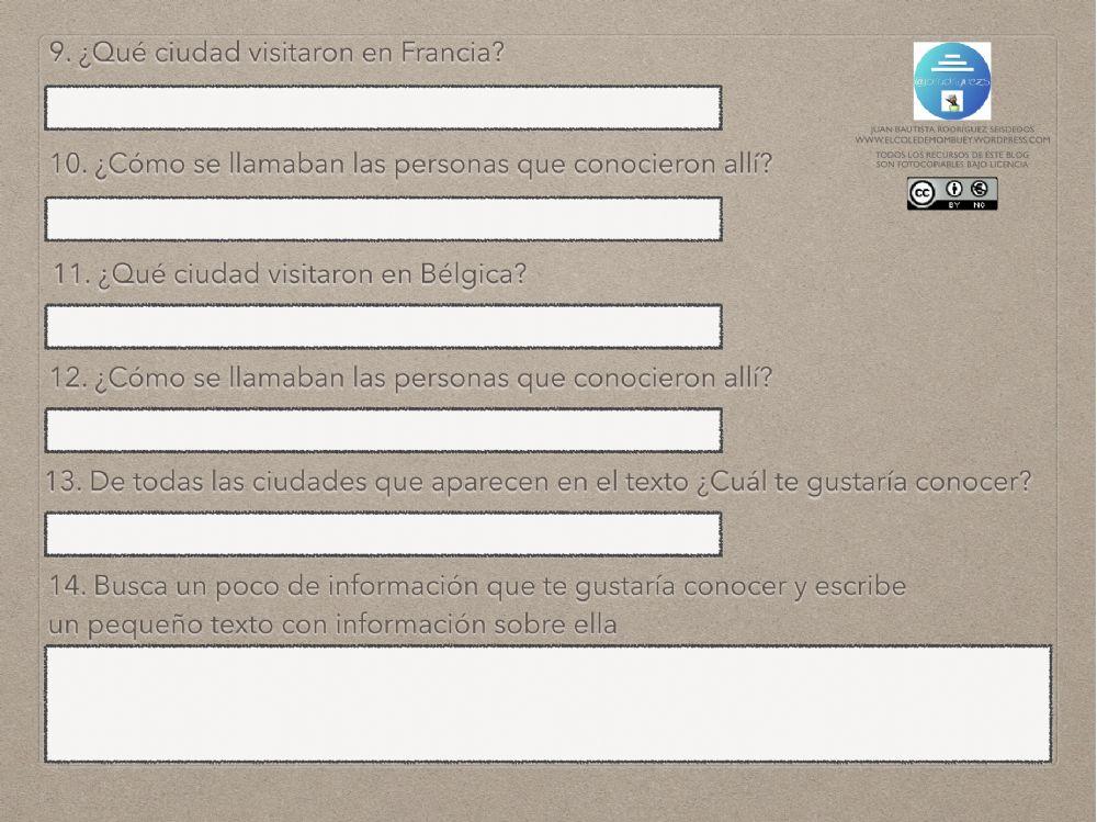 Comprensión lectora 12- 5 3º-4º