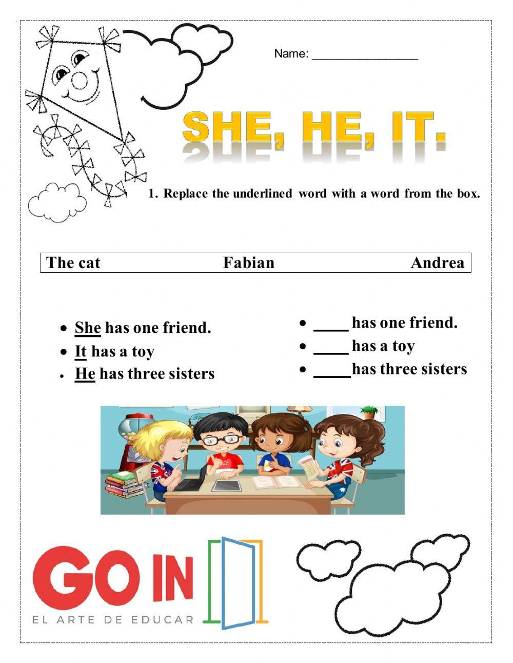 Third person -singular