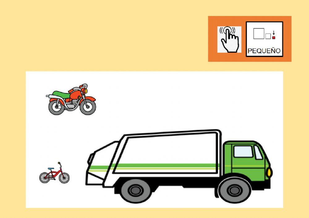 Busca el transporte pequeño