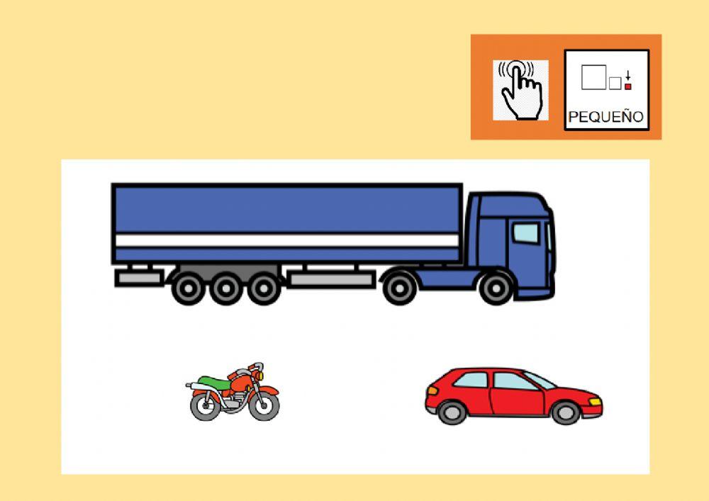 Busca el transporte pequeño