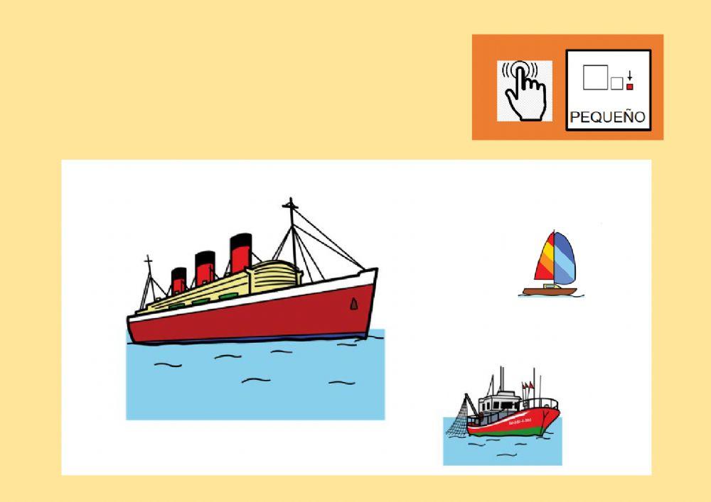 Busca el transporte pequeño