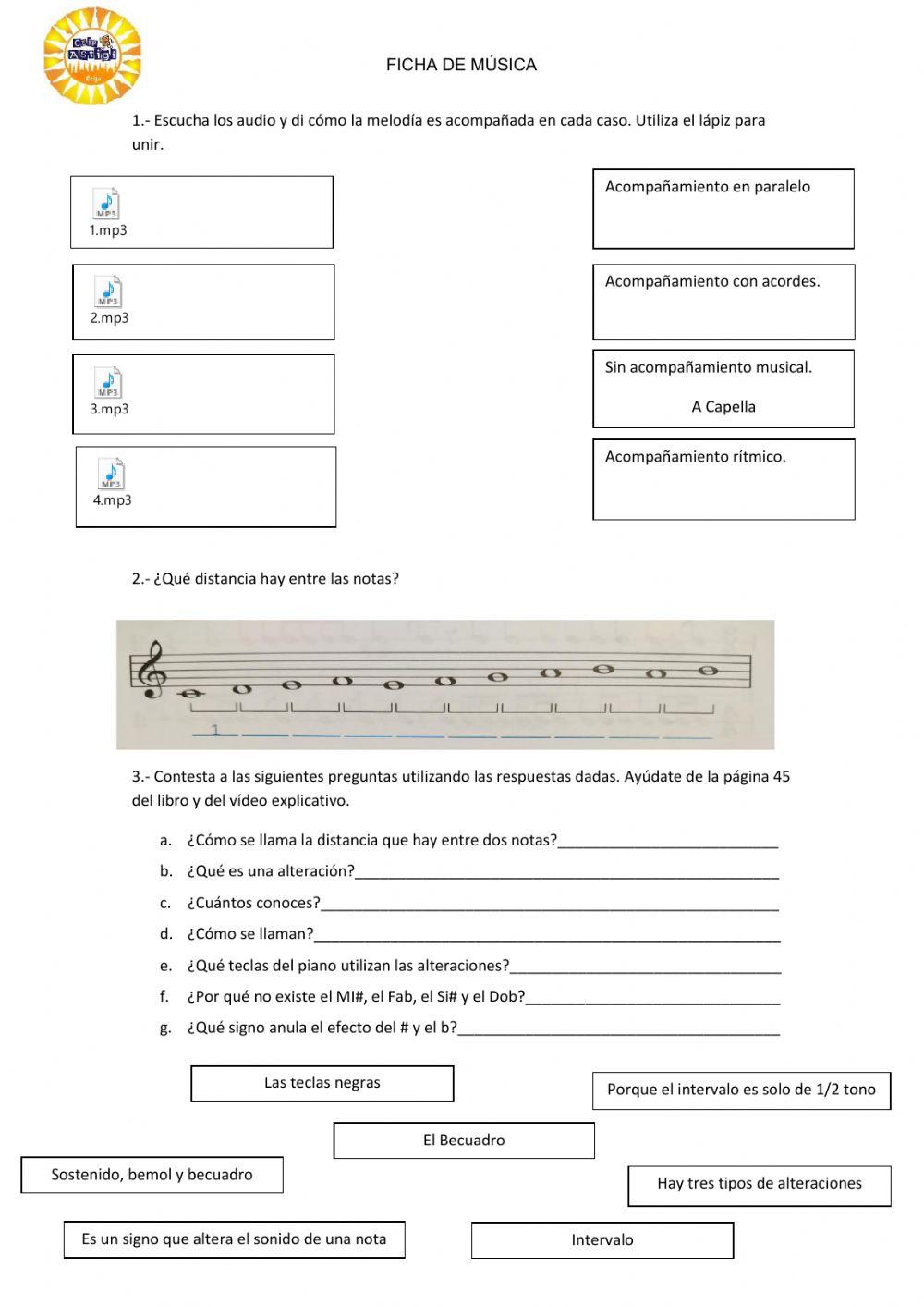 Acompañamiento y alteraciones