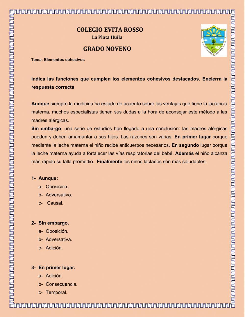 Coherencia y cohesión