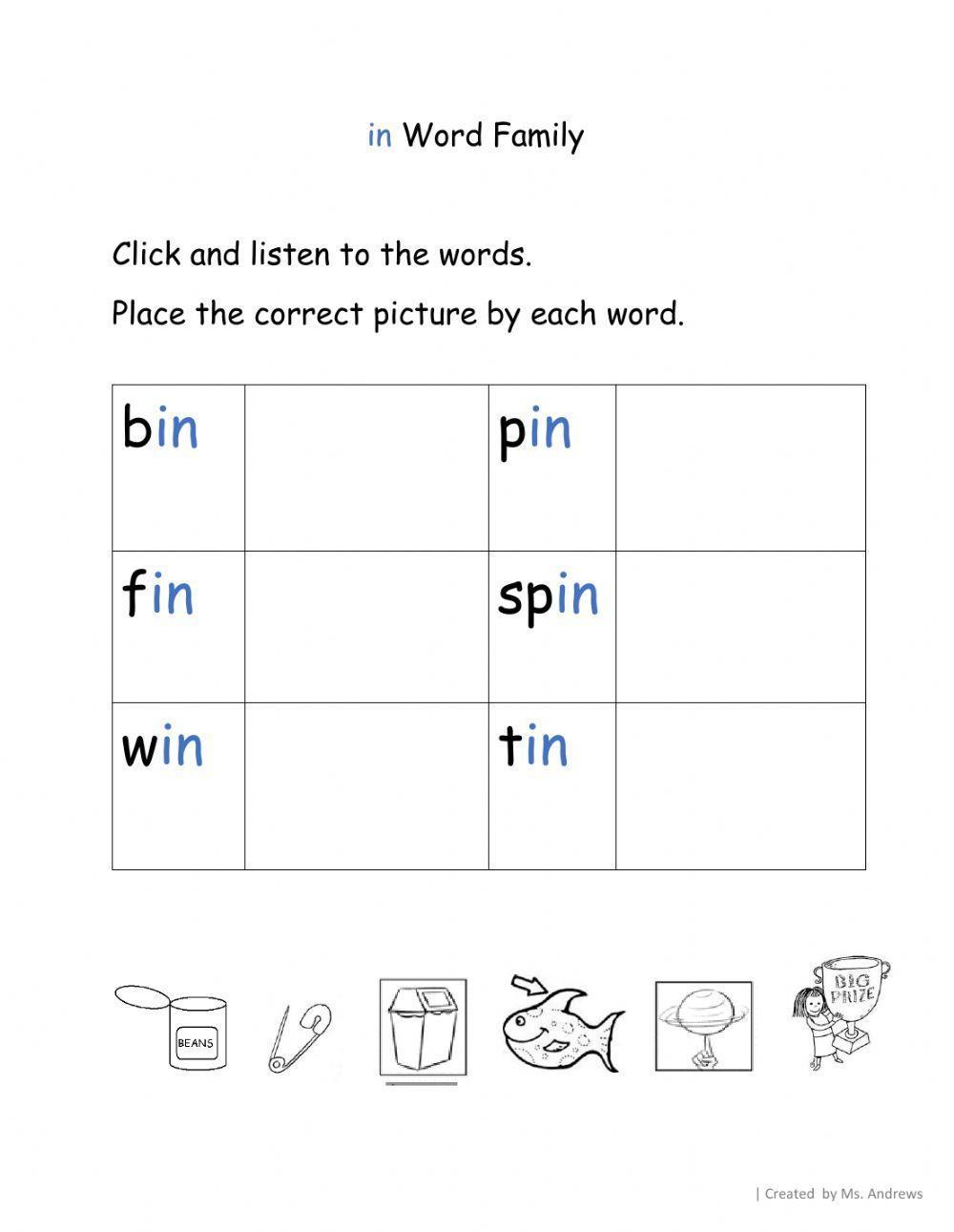 in-word-family-worksheet-live-worksheets