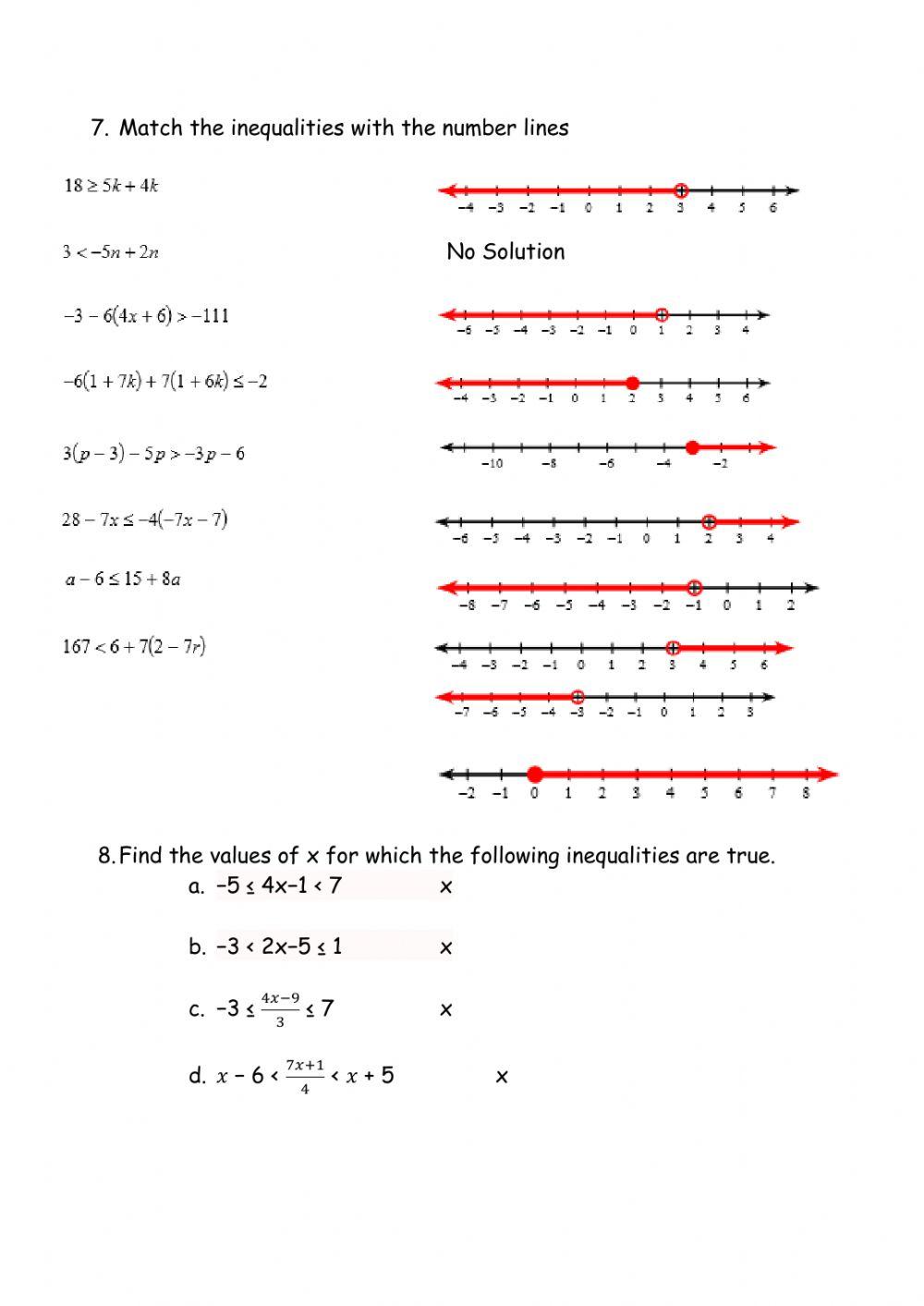 Proportionality and linear Inequalities