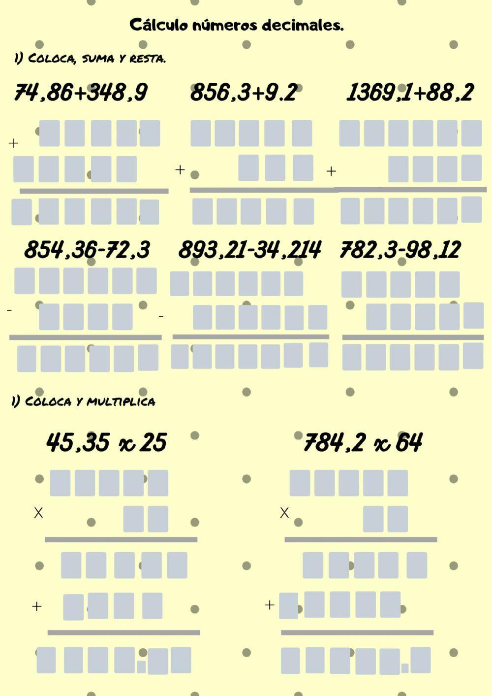 Los numeros decimales
