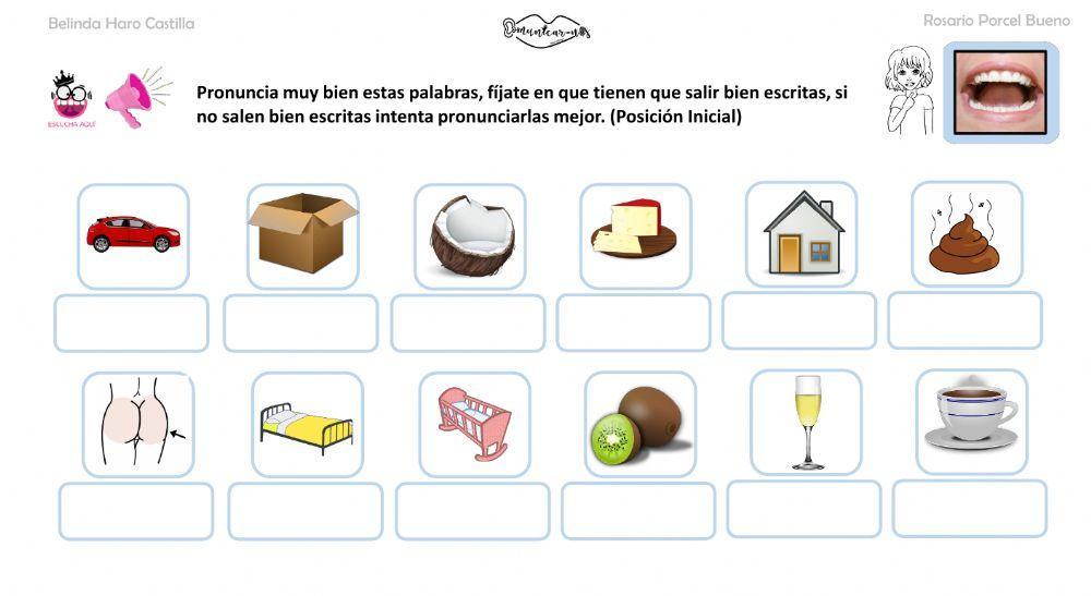 Articulación K inicial