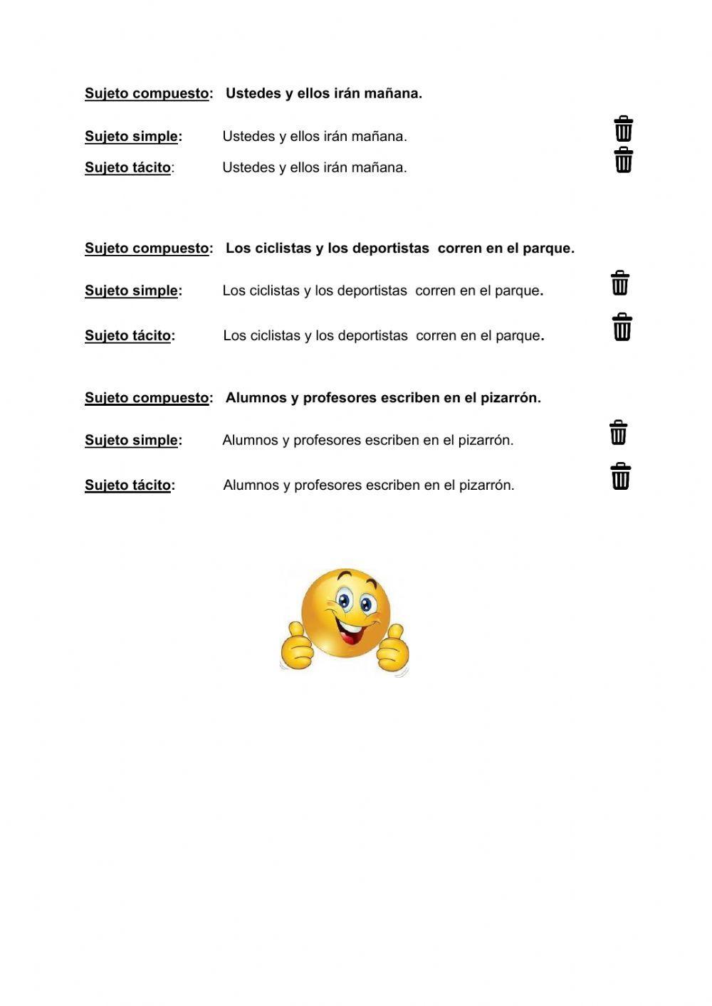 Sujeto simple, compuesto y tácito